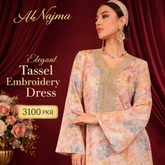 Al Najma Vintage Turkish Maxi Dress – Elegant V-Neck Arabic Kaftan | SnappyWear