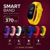 Stay smart and active with our stylish Smart Band – now only 370 PKR! Available in 7 trendy colors. Order now before stock runs out.