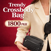 Trendy Crossbody Bag for Women – Stylish Dual Pouch Shoulder Bag with Adjustable Strap | SnappyWear Pakistan