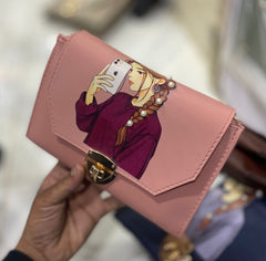 Girls Side Crossbody Pouch Bag – Cute Printed Stylish Sling Bag Rs.1600