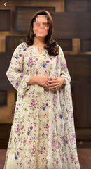 Aneela’s SPR-26-01 Lawn & Chiffon Suit – Embroidered 3PC Dress at Wholesale Price