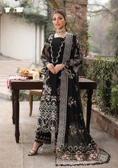 Black Embroidered Lawn Suit with Dupatta – Elegant Pakistani Party Wear | PKR 5600