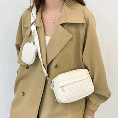 Trendy Crossbody Bag for Women – Stylish Dual Pouch Shoulder Bag with Adjustable Strap | SnappyWear Pakistan
