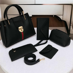 5 Pieces Handbag Set for Women – Premium Stylish Bag Combo (Tote, Sling, Wallet & Clutch) | SnappyWear Pakistan
