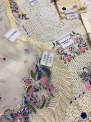 Qalamkar Luxury Lawn Chikankari Collection – Heavy Embroidered 3PC Suit Rs.6000