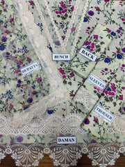 Aneela’s SPR-26-01 Lawn & Chiffon Suit – Embroidered 3PC Dress at Wholesale Price