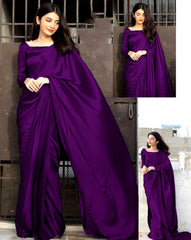 Elegant Silk Saree Set with Stitched Blouse & Petticoat – 7 Yards Luxury Saree