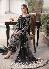 Black Embroidered Lawn Suit with Dupatta – Elegant Pakistani Party Wear | PKR 5600