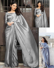 Elegant Silk Saree Set with Stitched Blouse & Petticoat – 7 Yards Luxury Saree