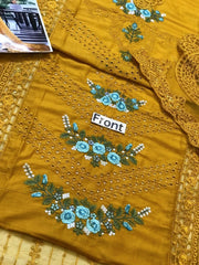 Chikankari Lawn Eid Jora – Unstitched 3PC Luxury Suit Rs.6000