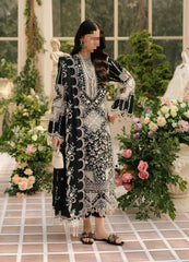Bin Ilyas Lawn Collection Black Lover Suit – Heavy Embroidered 3PC Lawn Dress Rs.6500