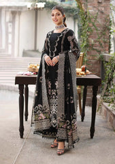 Black Embroidered Lawn Suit with Dupatta – Elegant Pakistani Party Wear | PKR 5600