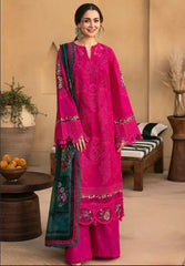 Burgundy Embroidered Lawn Suit 3PC – Premium Summer Collection 2026 | Snappywear