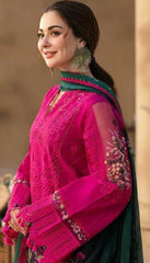 Burgundy Embroidered Lawn Suit 3PC – Premium Summer Collection 2026 | Snappywear