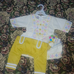Baby Girl 2-Piece Outfit Set – Cute Floral Dress & Pants (PKR 1000) | SnappyWear Pakistan