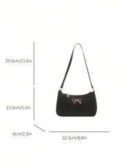 Fashion Solid Colour Mini Handbag – Women's Stylish Underarm Crossbody Purse